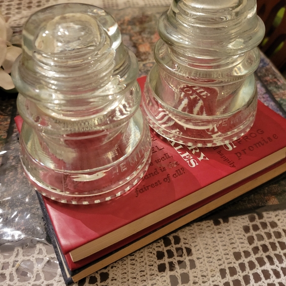 Antique Hemingray 42 Glass light pole insulators - Picture 3 of 3